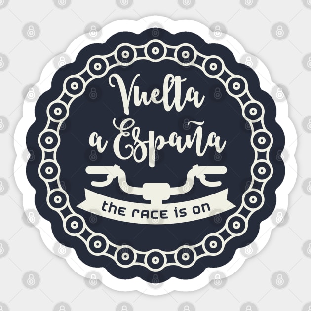 The Race is ON - VUELTA a Espana / Pro cycling Sticker by Naumovski